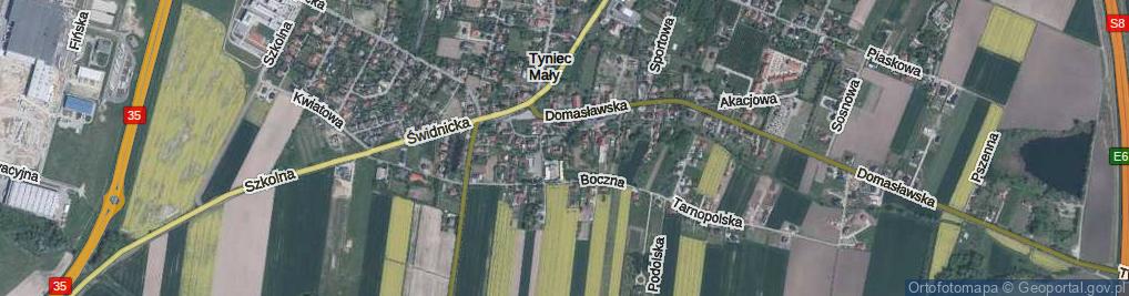 Zdjęcie satelitarne Fatimska ul.